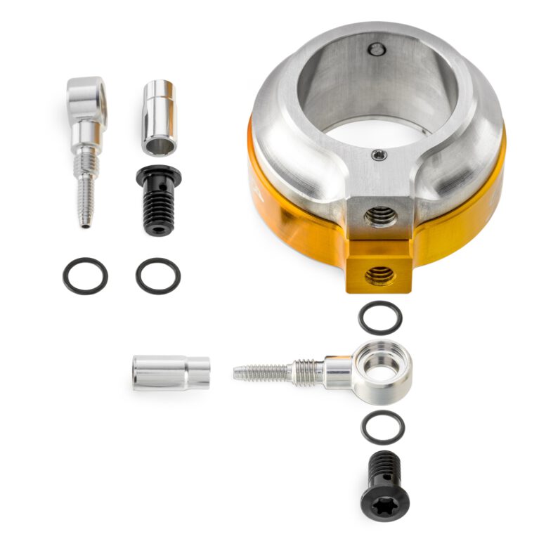 trickstuff bike parts trixxer with all spare parts on white background