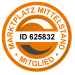 Oranges Siegel des Marktplatzes Mittelstand mit Unternehmens ID 625832